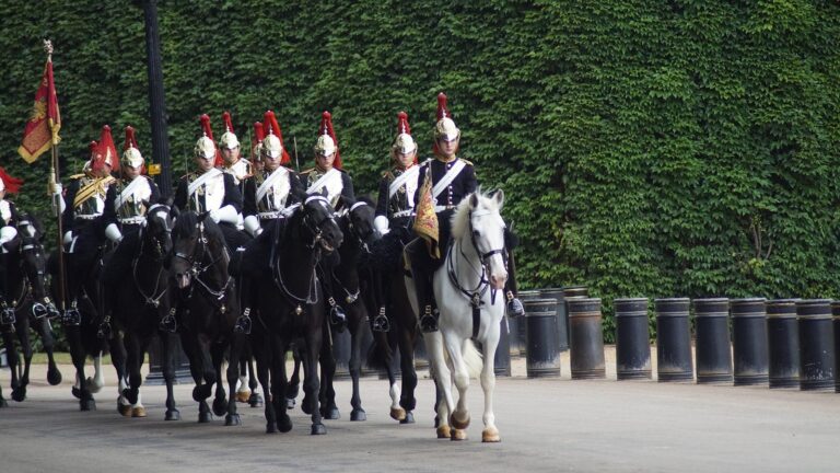 Střídání stráží u Buckinghamského paláce